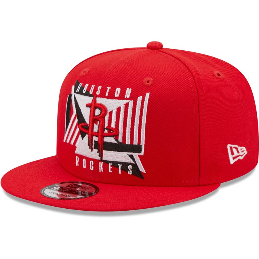 Houston Rockets New Era Shapes 9FIFTY Snapback Hat - Red