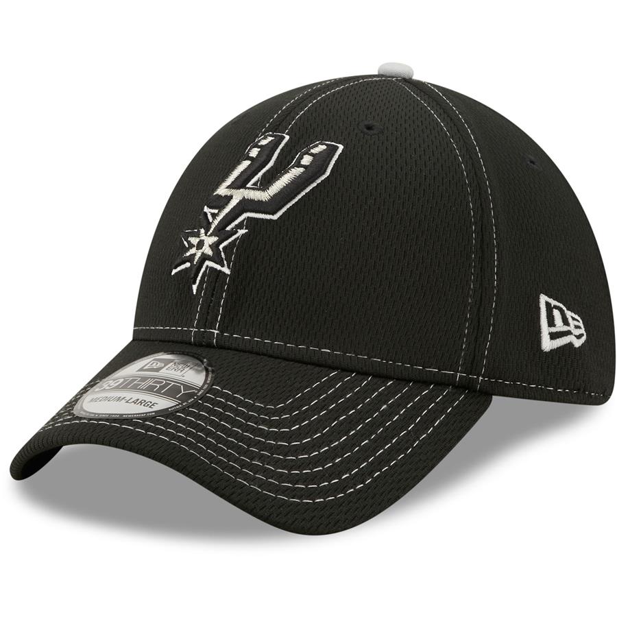San Antonio Spurs New Era Team Dash 39THIRTY Flex Hat - Black