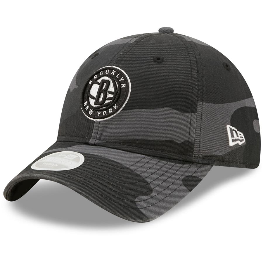 Brooklyn Nets New Era Women's Midnight Camo Core Classic 2.0 9TWENTY Adjustable Hat - Gray