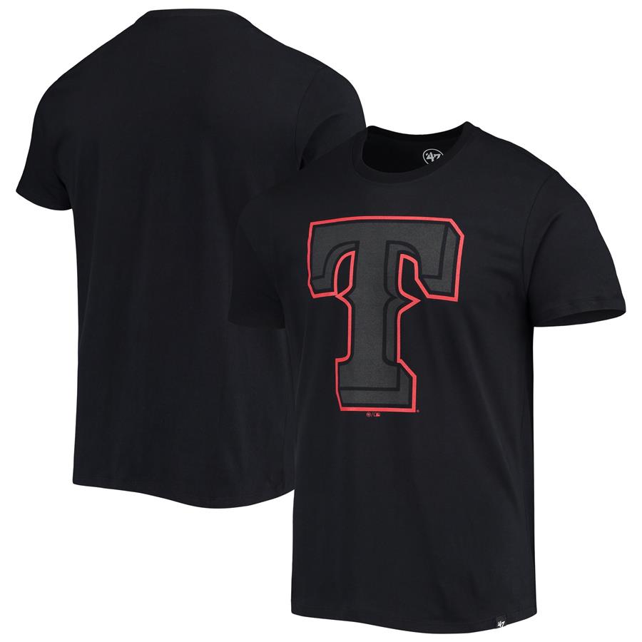 Texas Rangers '47 Pop Imprint Super Rival T-Shirt - Black