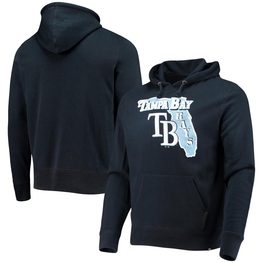 Tampa Bay Rays '47 Local Headline Pullover Hoodie - Navy