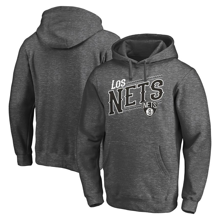 Brooklyn Nets Fanatics Branded 2021 Noches Éne-Bé-A Core Pullover Hoodie - Charcoal