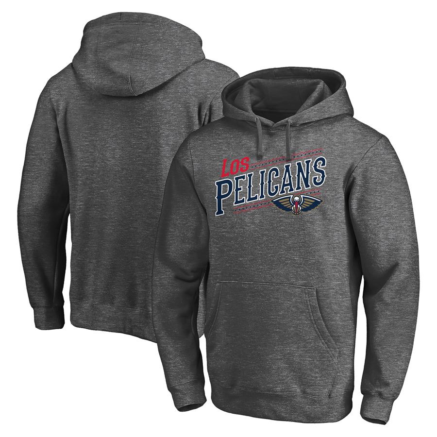 New Orleans Pelicans Fanatics Branded 2021 Noches Éne-Bé-A Core Pullover Hoodie - Charcoal