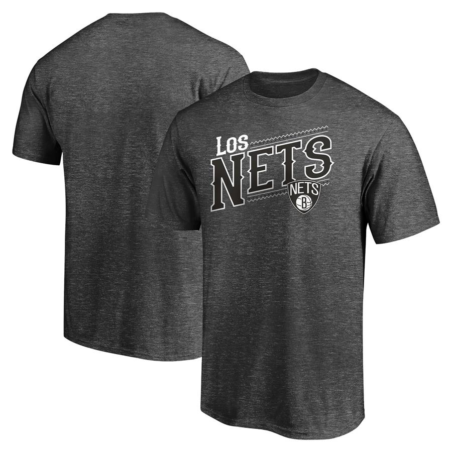 Brooklyn Nets Fanatics Branded 2021 Noches Éne-Bé-A Core T-Shirt - Charcoal