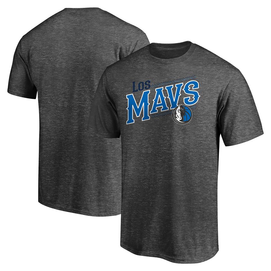 Dallas Mavericks Fanatics Branded 2021 Noches Éne-Bé-A Core T-Shirt - Charcoal