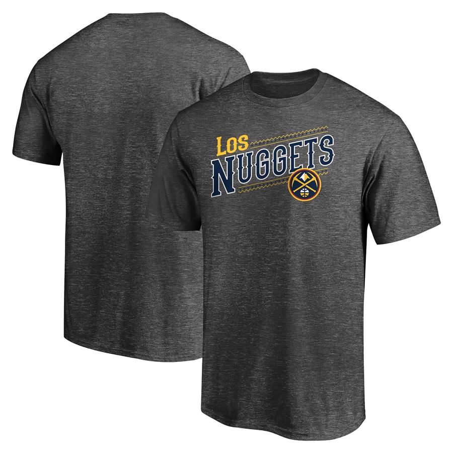 Denver Nuggets Fanatics Branded 2021 Noches Éne-Bé-A Core T-Shirt - Charcoal