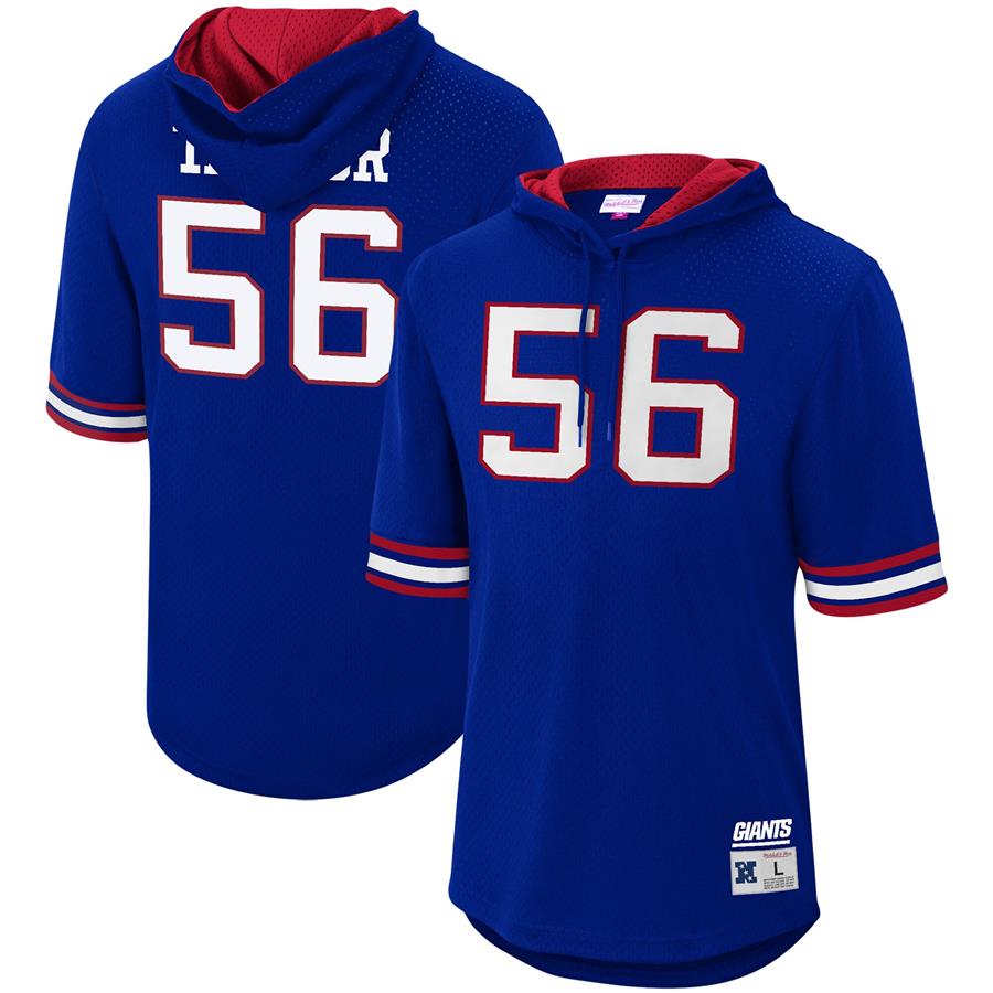 Lawrence Taylor New York Giants Mitchell & Ness Retired Player Mesh Name & Number Hoodie T-Shirt - Royal