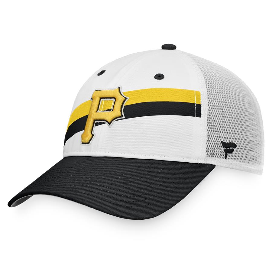 Pittsburgh Pirates Fanatics Branded Prep Squad Trucker Snapback Hat - White