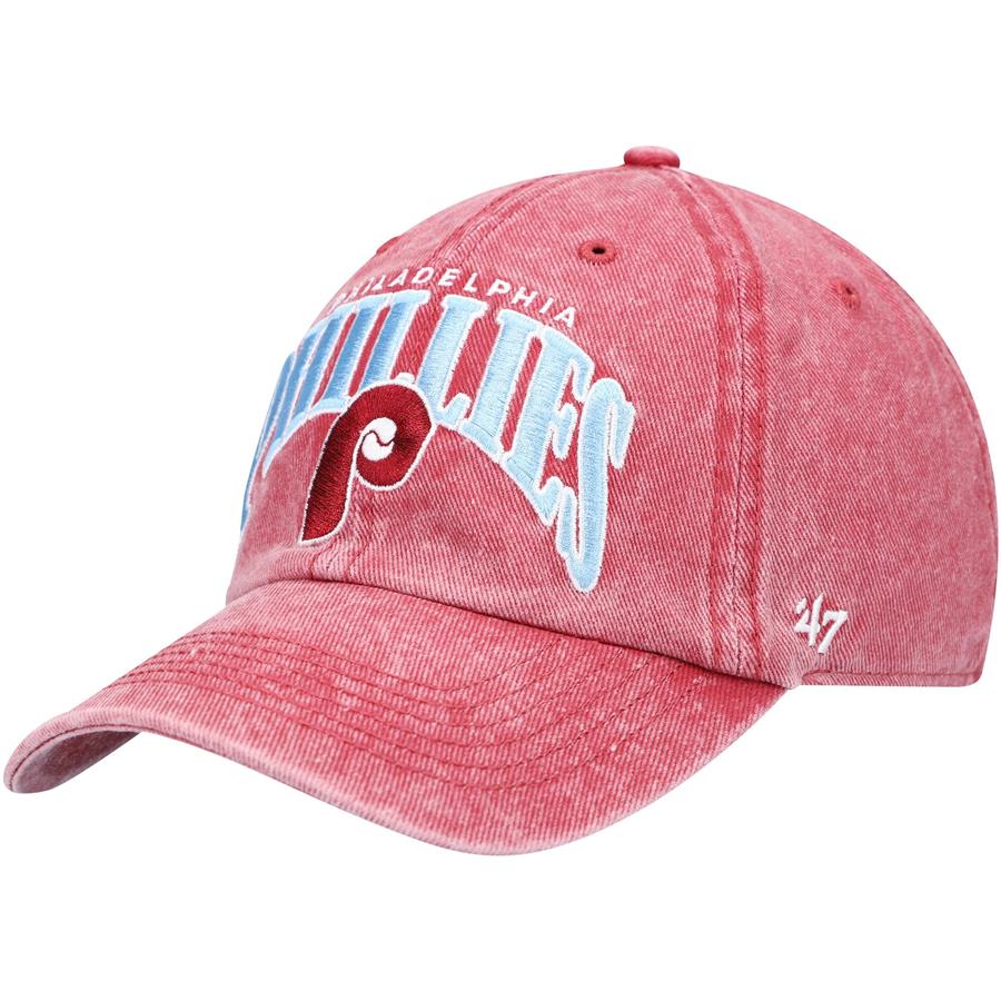 Philadelphia Phillies '47 Apollo Clean Up Snapback Hat - Red