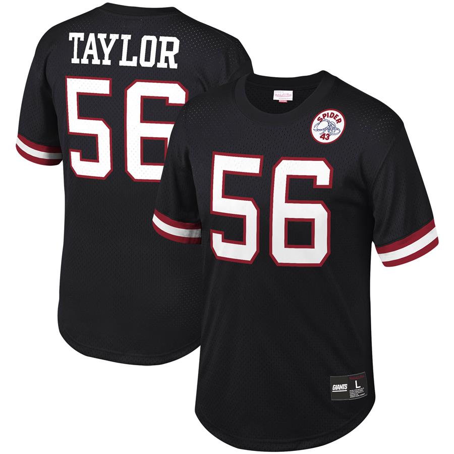 Lawrence Taylor New York Giants Mitchell & Ness Retired Player Name & Number Mesh Top - Black