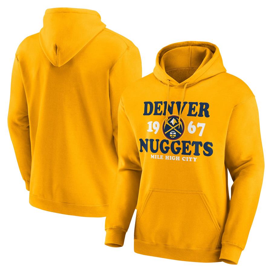 Denver Nuggets Fierce Competitor Pullover Hoodie - Gold