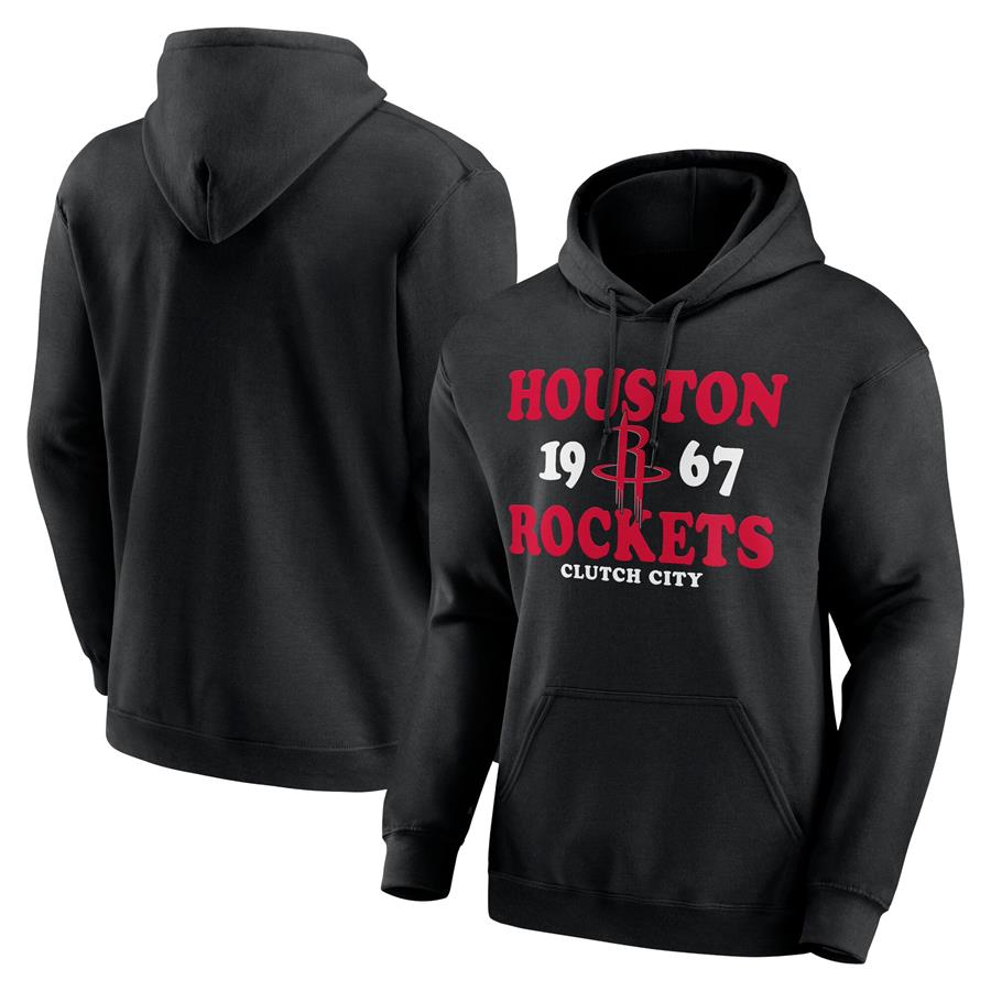 Houston Rockets Fierce Competitor Pullover Hoodie - Black