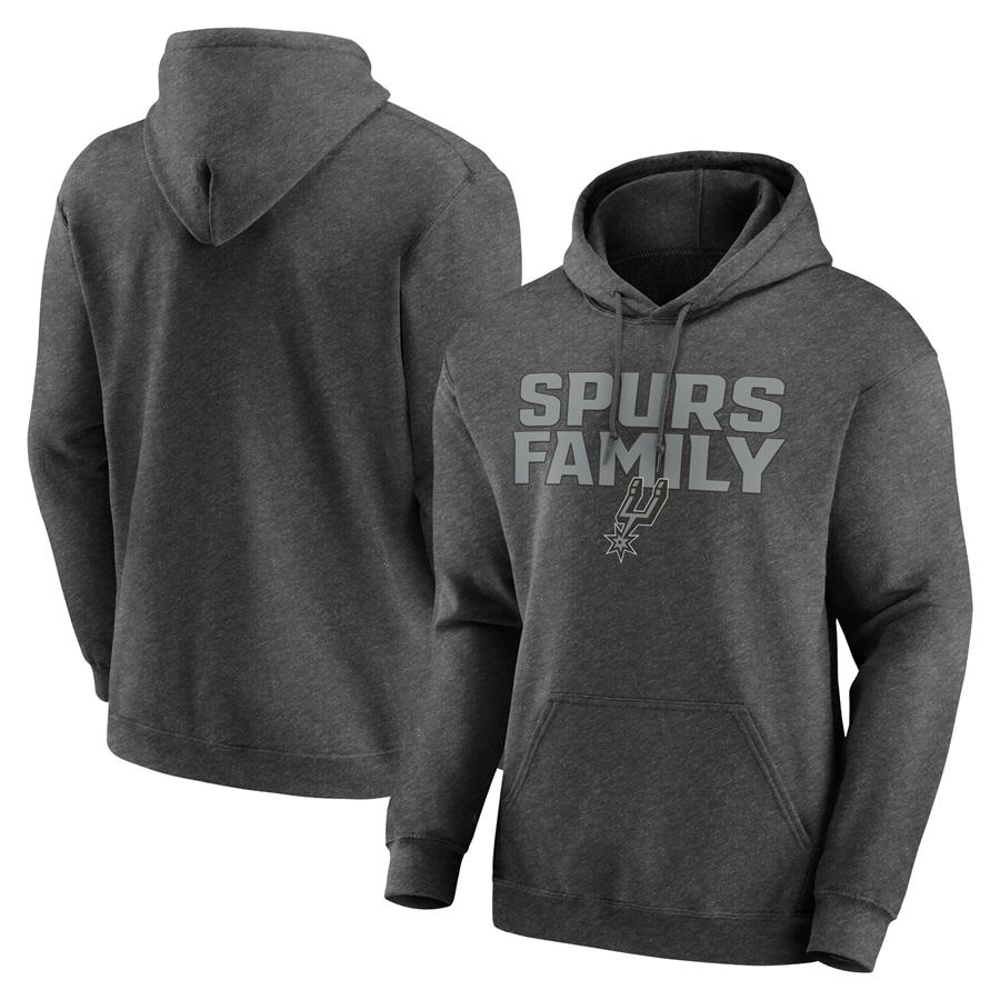 San Antonio Spurs Victory Earned Pullover Hoodie - Heathered Charcoal