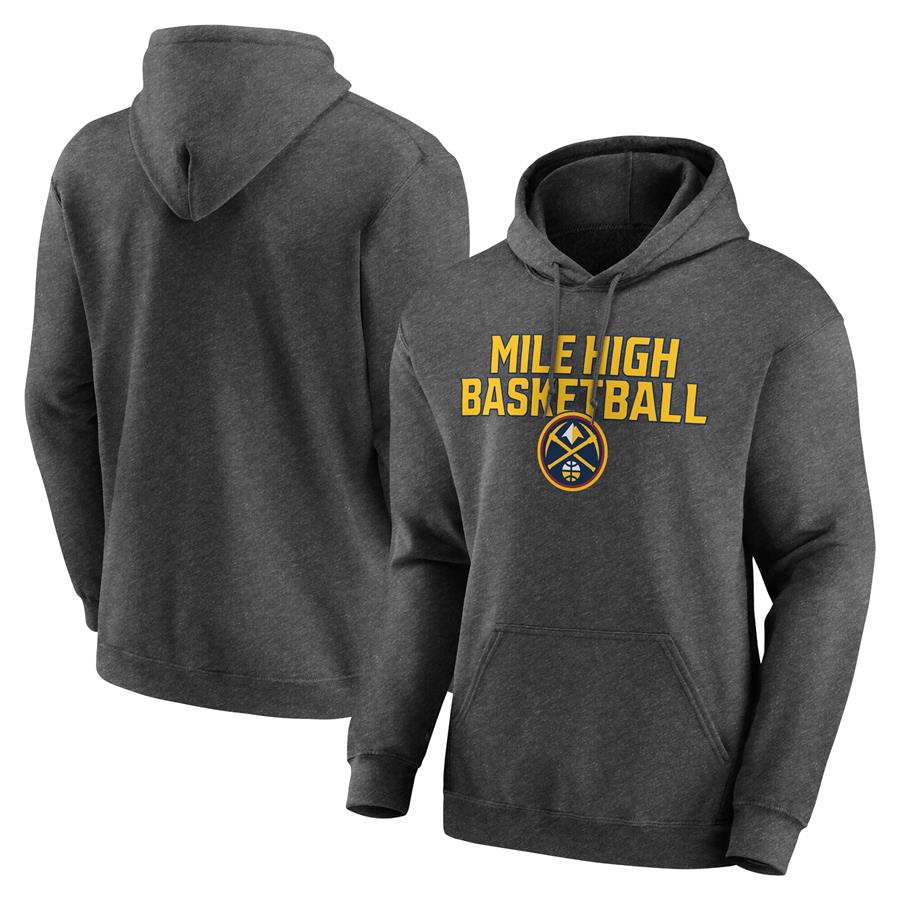 Denver Nuggets Victory Earned Pullover Hoodie - Heathered Charcoal