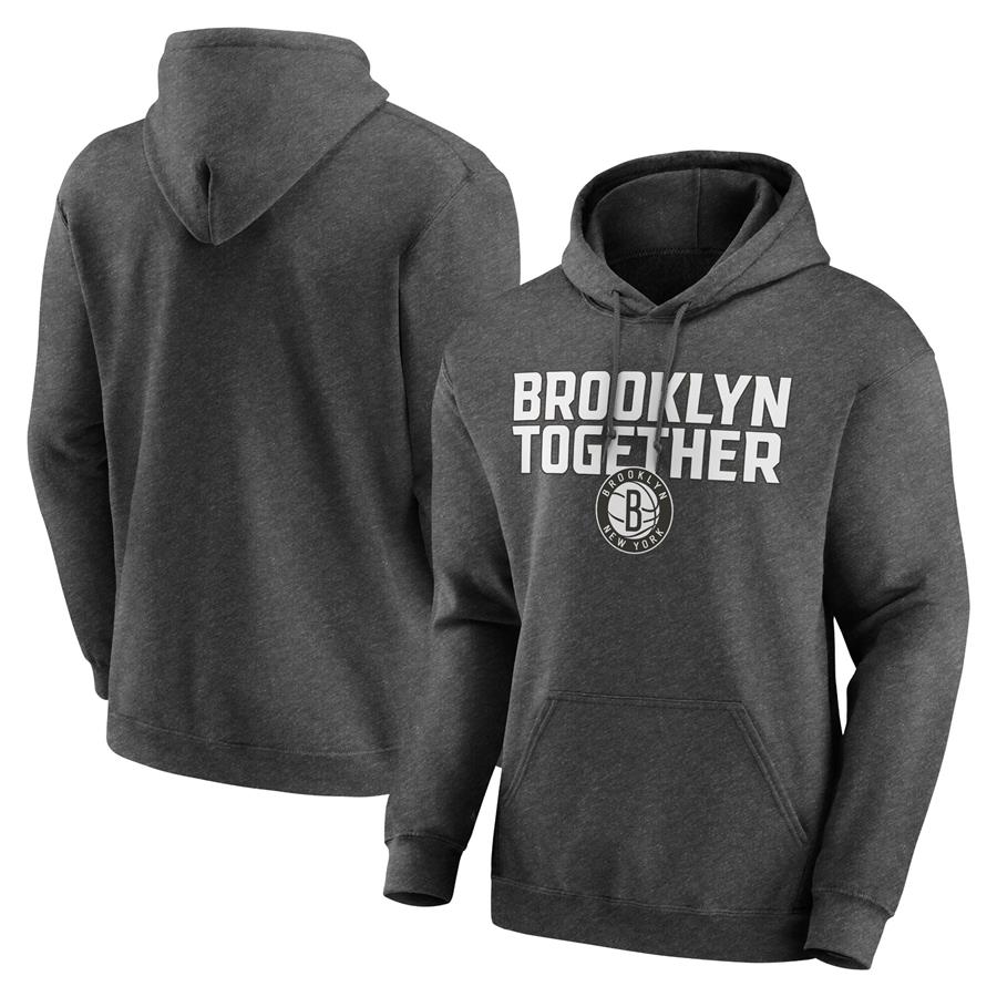 Brooklyn Nets Victory Earned Pullover Hoodie - Heathered Charcoal