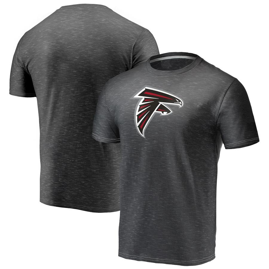 Atlanta Falcons Fanatics Branded Primary Logo Space-Dye T-Shirt - Charcoal