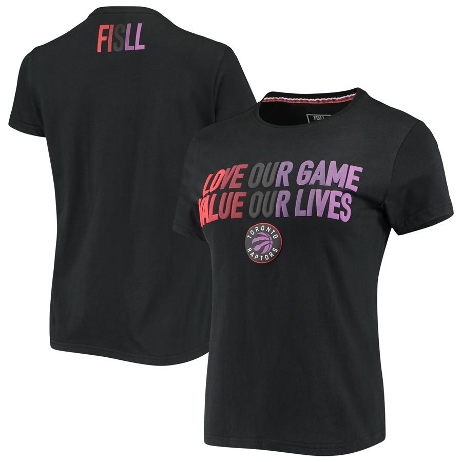 Toronto Raptors FISLL Women's Social Justice Team T-Shirt - Black