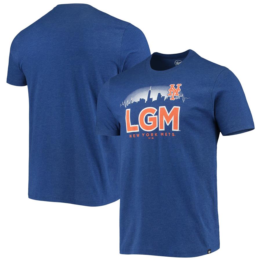 New York Mets '47 Localized Super Rival T-Shirt - Heathered Royal