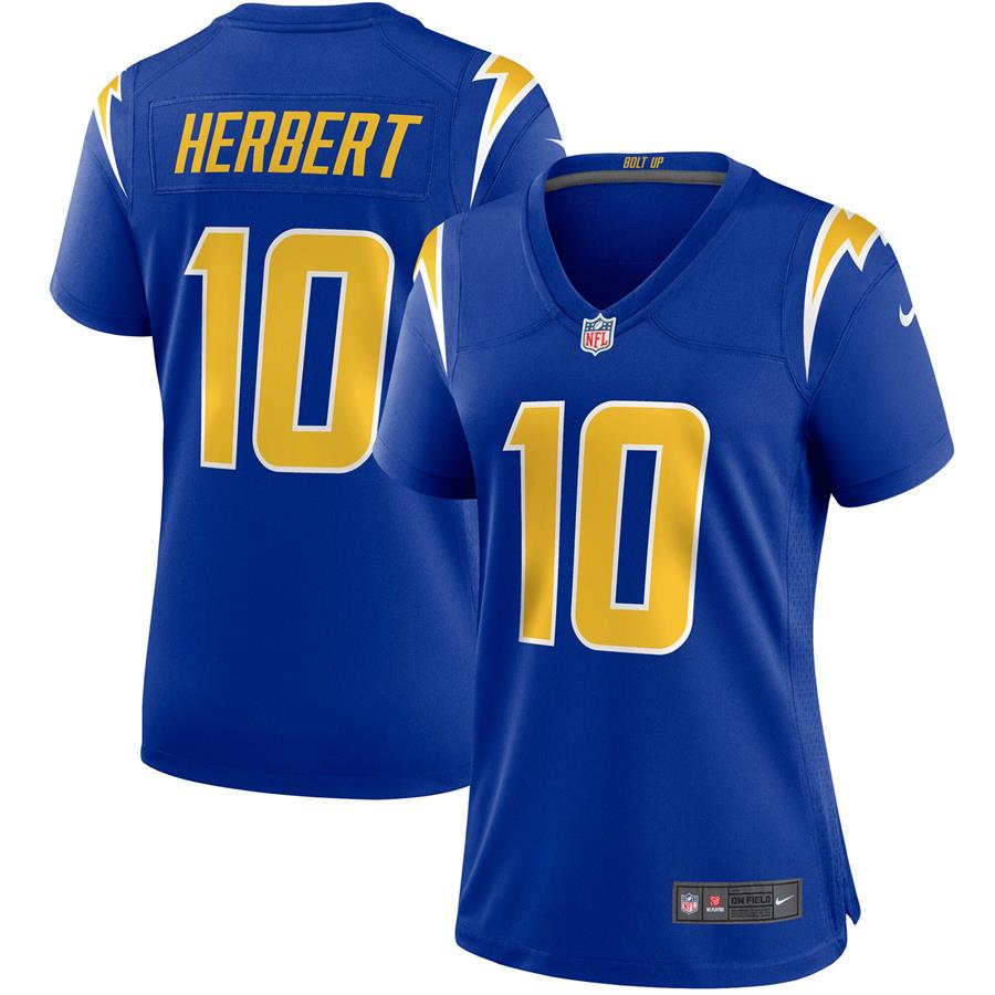 Женское джерси Justin Herbert Los Angeles Chargers Nike Game (синий)