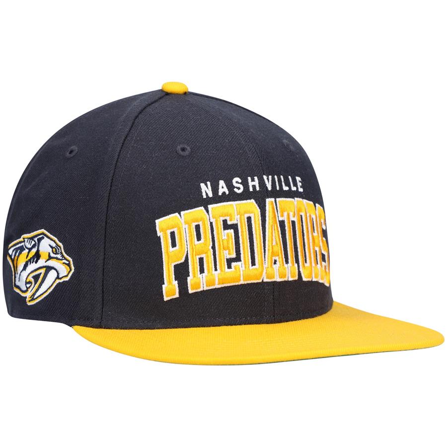 Nashville Predators '47 Blockshead Snapback Hat - Navy