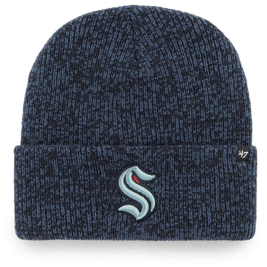 Seattle Kraken '47 Brain Freeze Cuffed Knit Hat - Deep Sea Blue