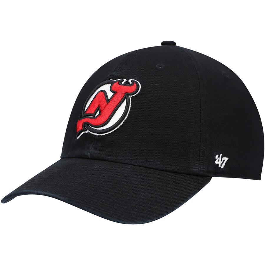 New Jersey Devils '47 Primary Logo Clean Up Adjustable Hat - Black