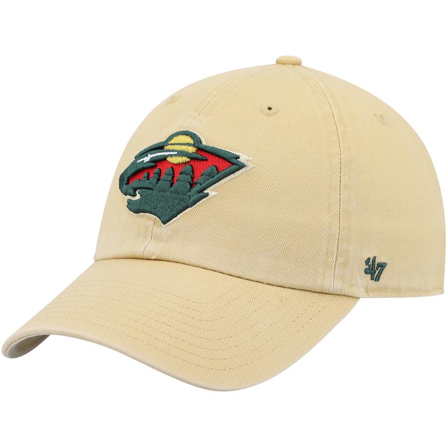 Minnesota Wild '47 Clean Up Adjustable Hat - Gold
