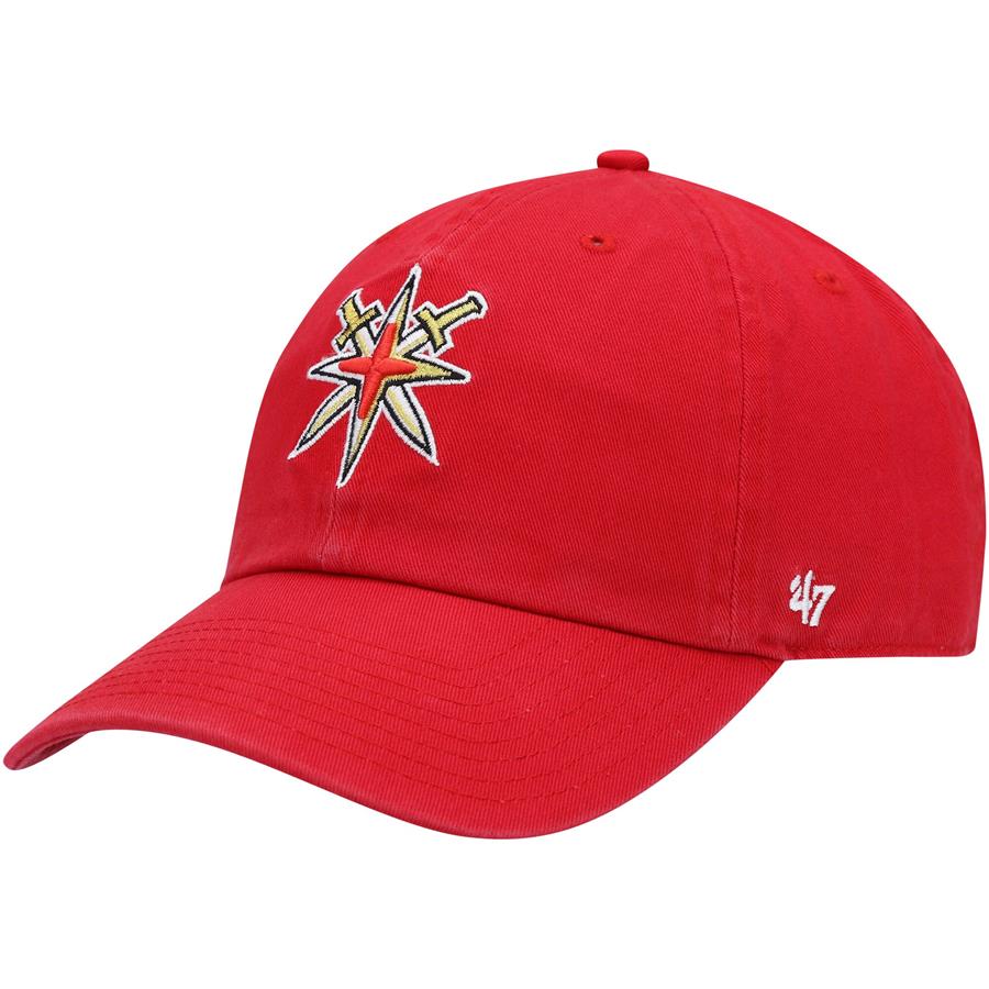 Vegas Golden Knights '47 Clean Up Adjustable Hat - Red