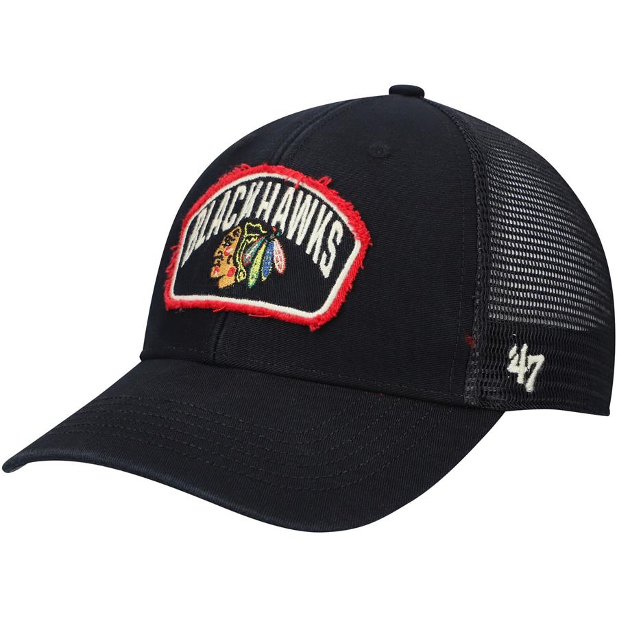 Chicago Blackhawks '47 Cledus MVP Trucker Snapback Hat - Black