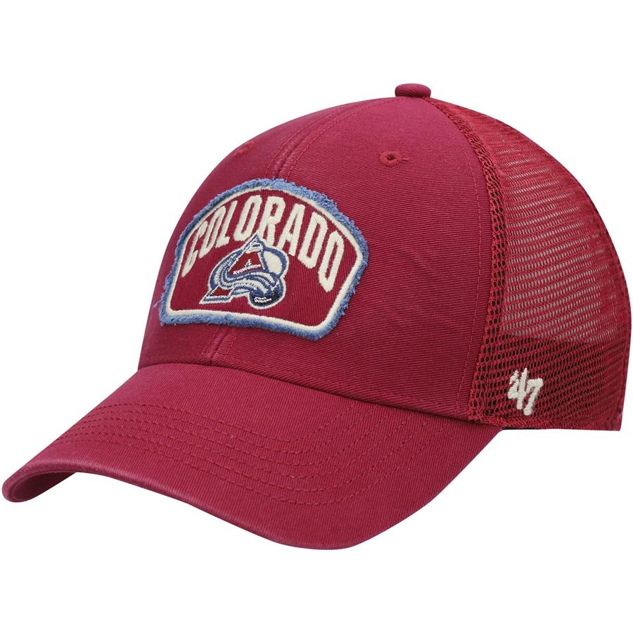 Colorado Avalanche '47 Cledus MVP Trucker Adjustable Snapback Hat - Cardinal