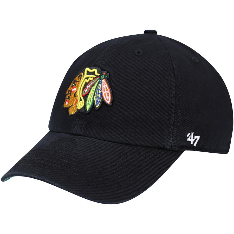 Chicago Blackhawks '47 Team Franchise Fitted Hat - Black