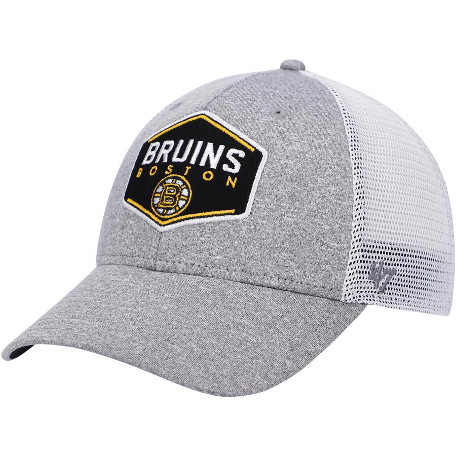 Boston Bruins '47 Hitch Contender Flex Hat - Gray