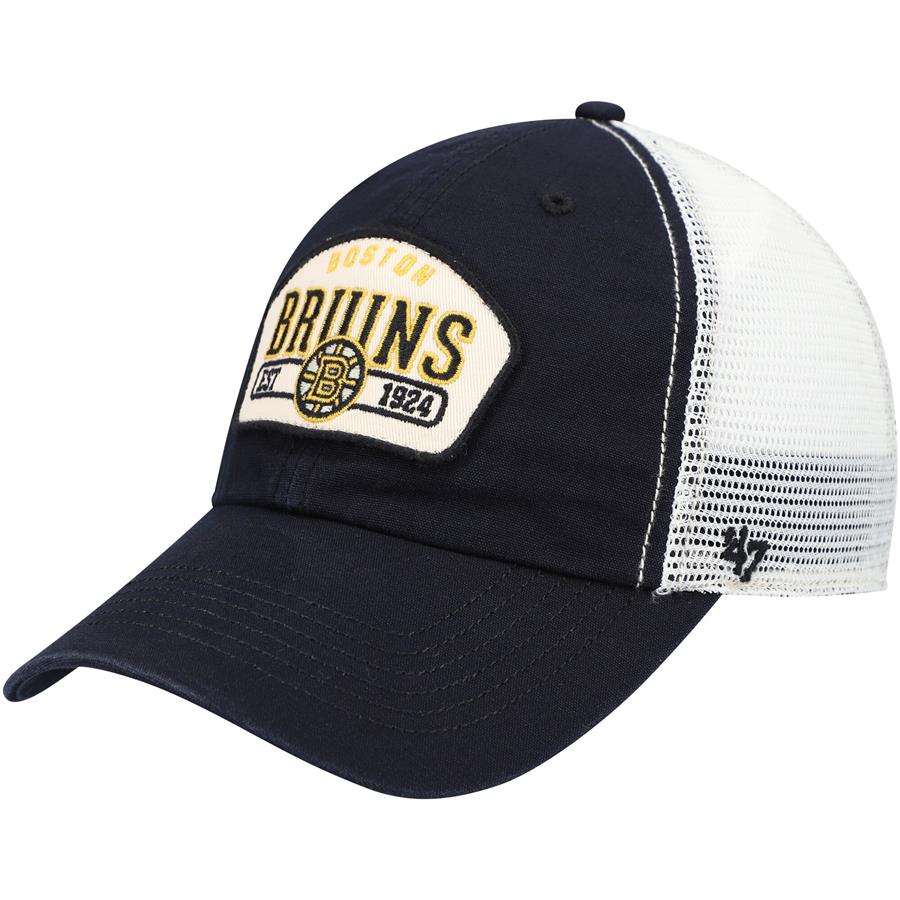 Boston Bruins '47 Penwald Trucker Snapback Hat - Black