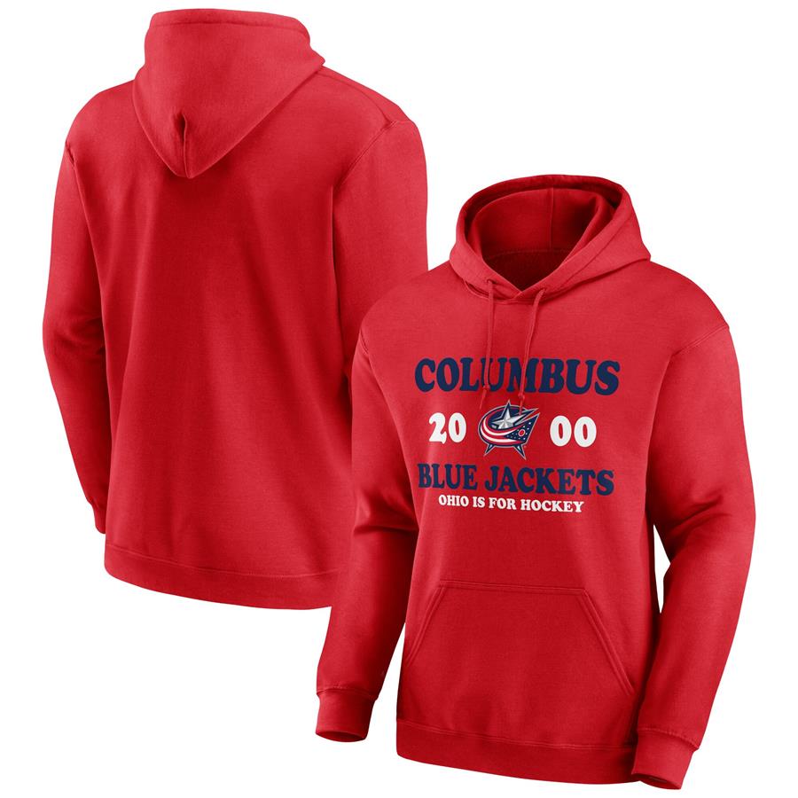 Columbus Blue Jackets Fierce Competitor Pullover Hoodie - Red