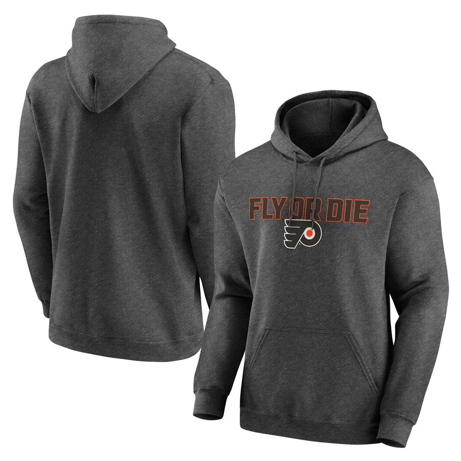 Philadelphia Flyers Victory Earned Pullover Hoodie - Heathered Charcoal
