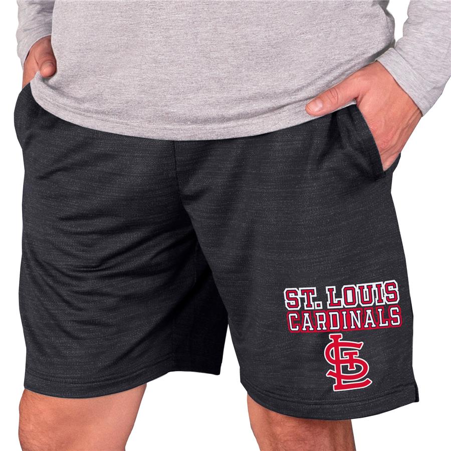 St. Louis Cardinals Concepts Sport Bullseye Knit Jam Shorts - Charcoal