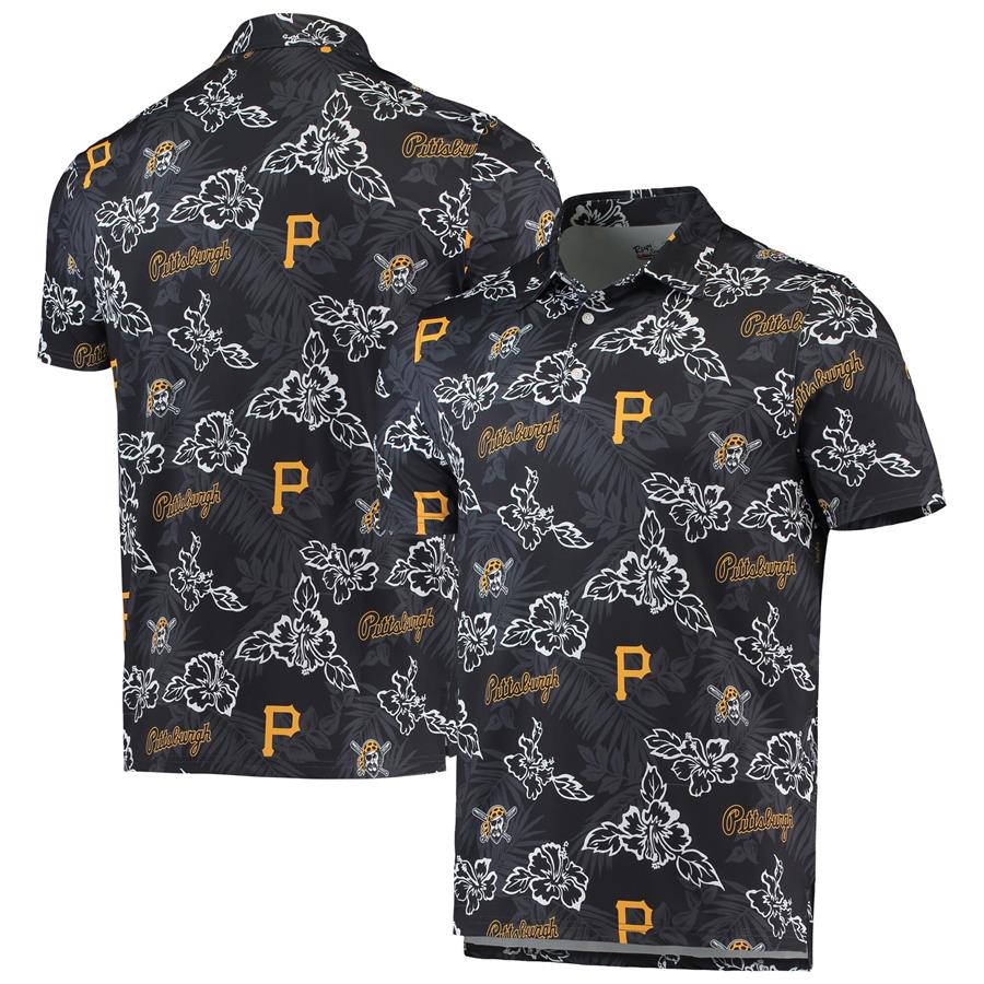 Pittsburgh Pirates Reyn Spooner Performance Polo - Black
