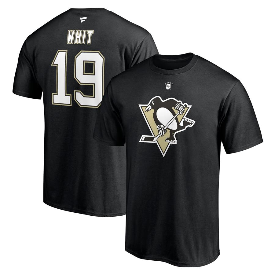 Ryan Whitney Pittsburgh Penguins Fanatics Branded Authentic Stack Retired Player Nickname & Number T-Shirt - Black