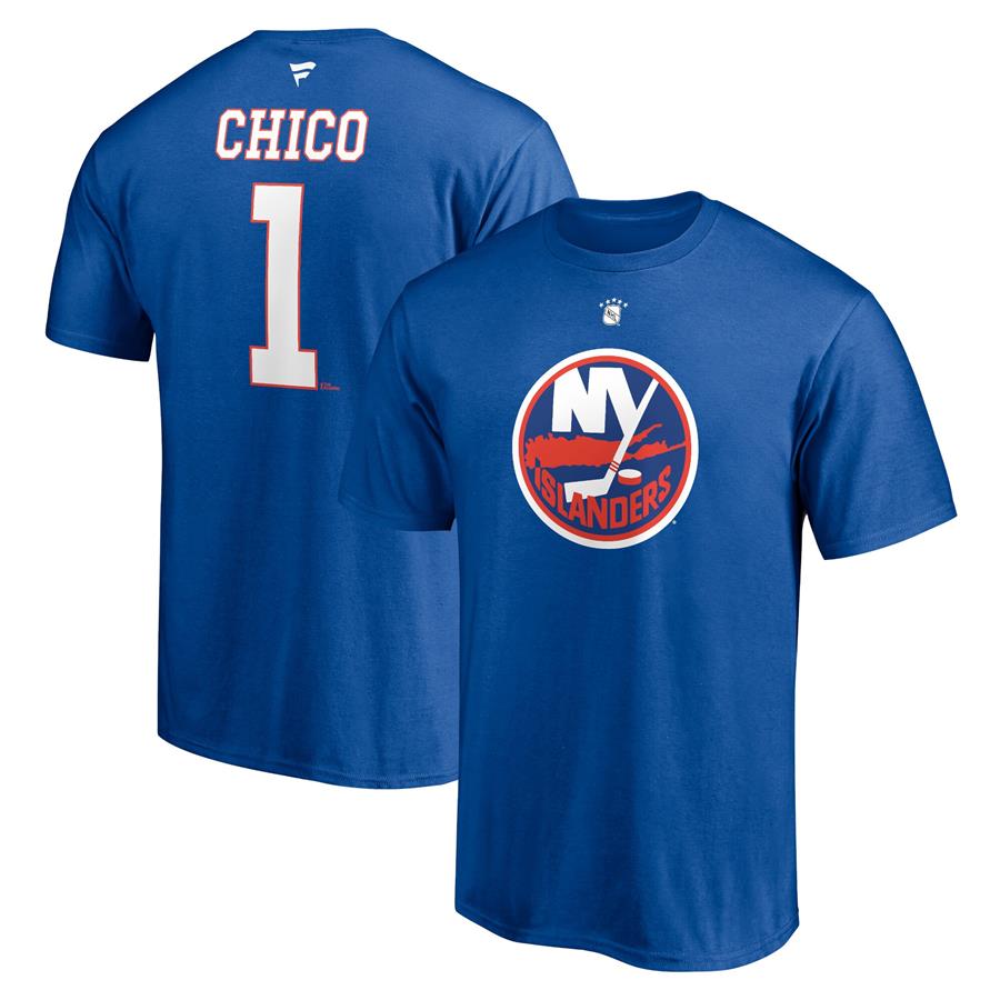 Glenn Resch New York Islanders Fanatics Branded Authentic Stack Retired Player Nickname & Number T-Shirt - Royal