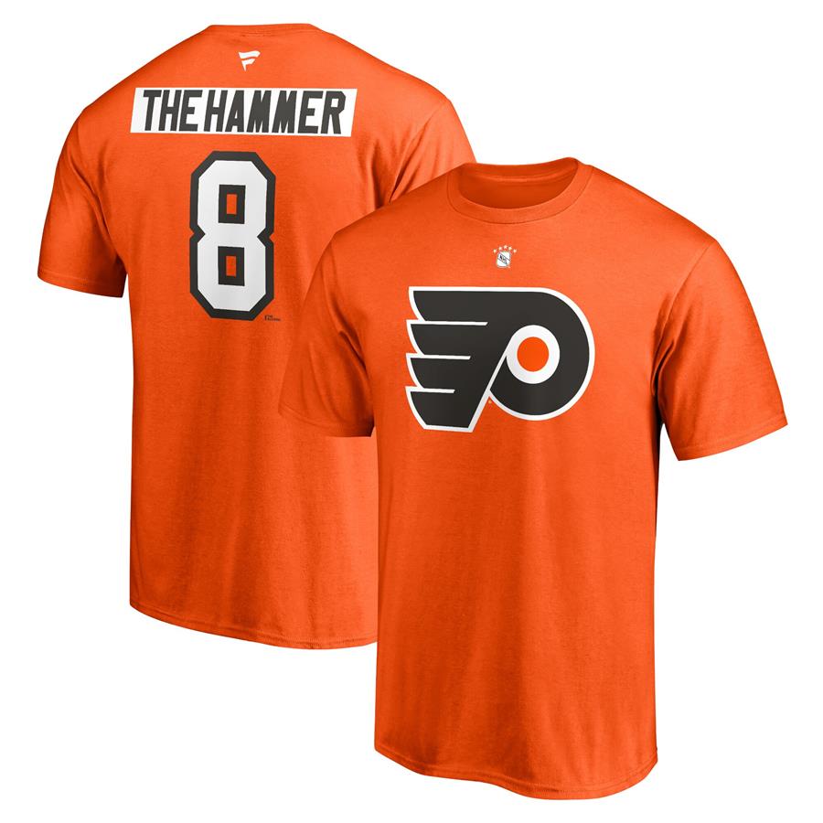Dave Schultz Philadelphia Flyers Fanatics Branded Authentic Stack Retired Player Nickname & Number T-Shirt - Orange