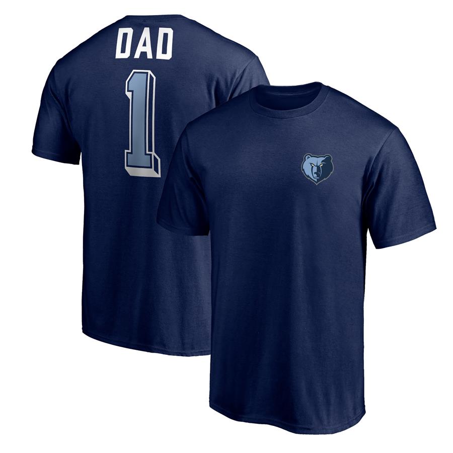 Футболка Memphis Grizzlies Fanatics Branded Number One Dad (тёмно-синий)
