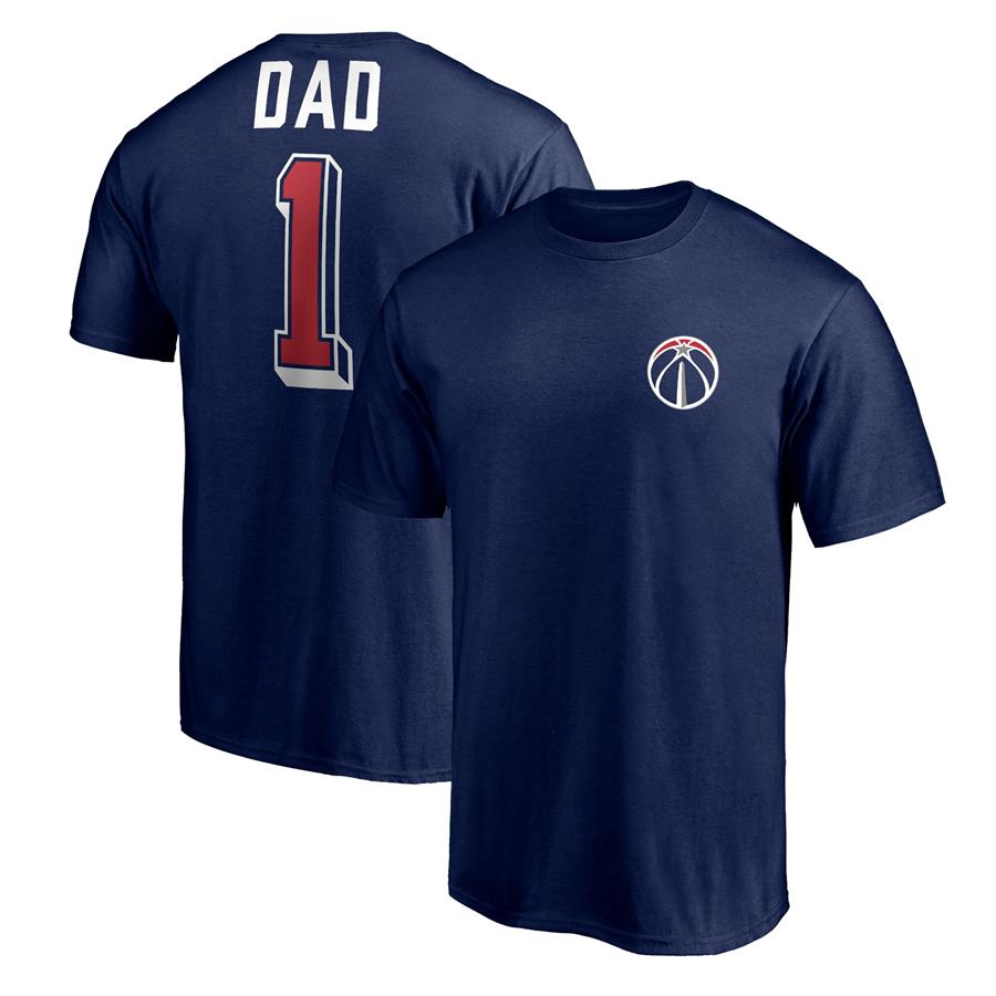 Washington Wizards Fanatics Branded Number One Dad T-Shirt - Navy