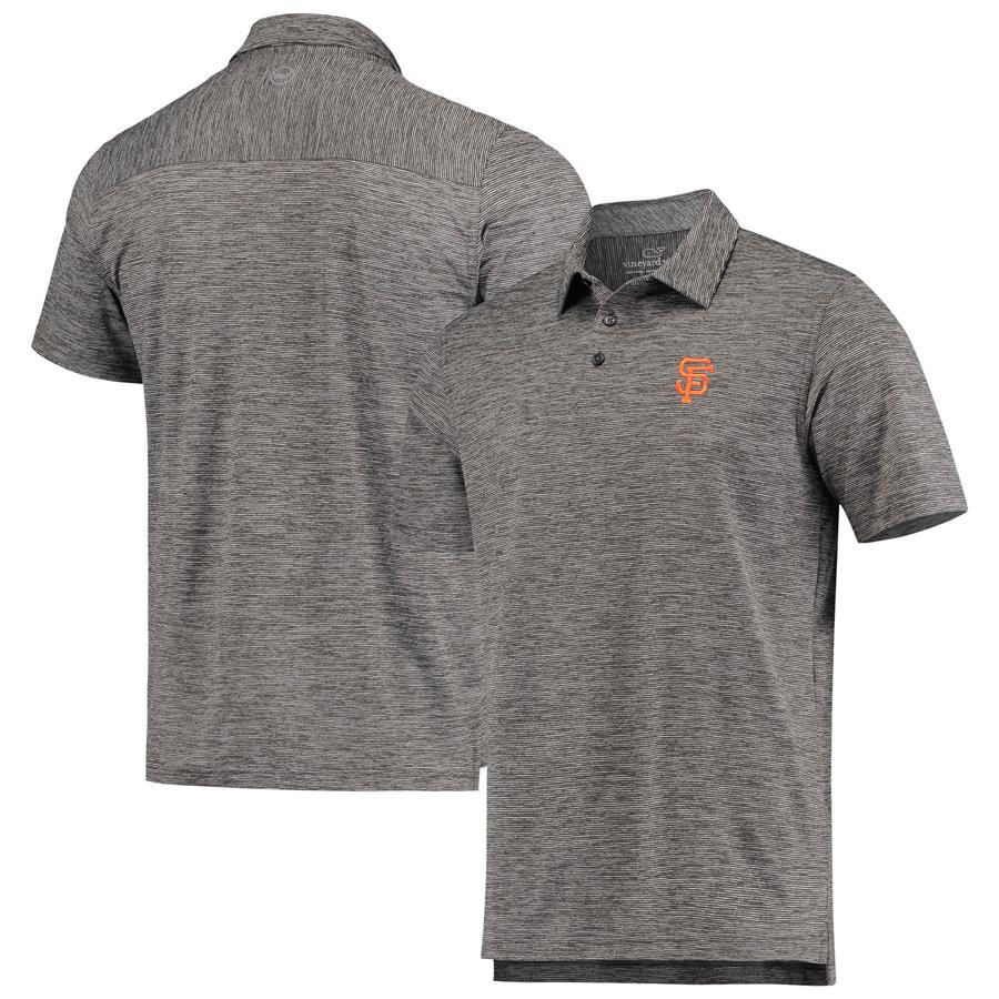 San Francisco Giants Vineyard Vines Destin Polo - Charcoal