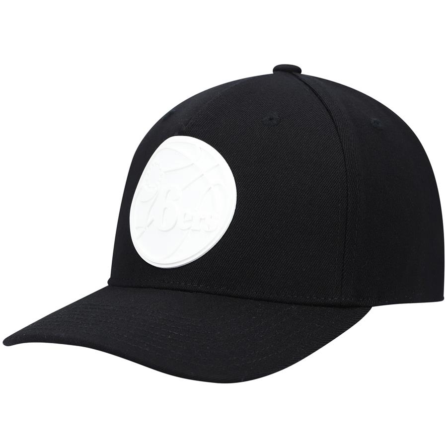 Philadelphia 76ers Mitchell & Ness Casper Stretch Snapback Hat - Black