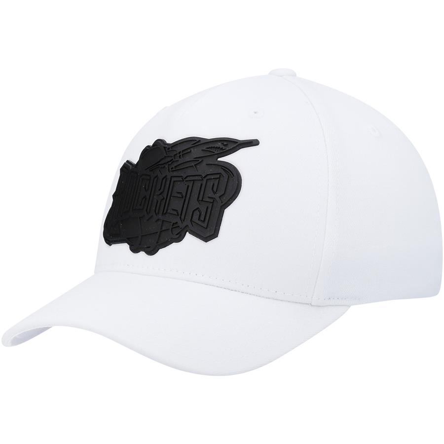 Houston Rockets Mitchell & Ness Hardwood Classics Casper Snapback Hat - White