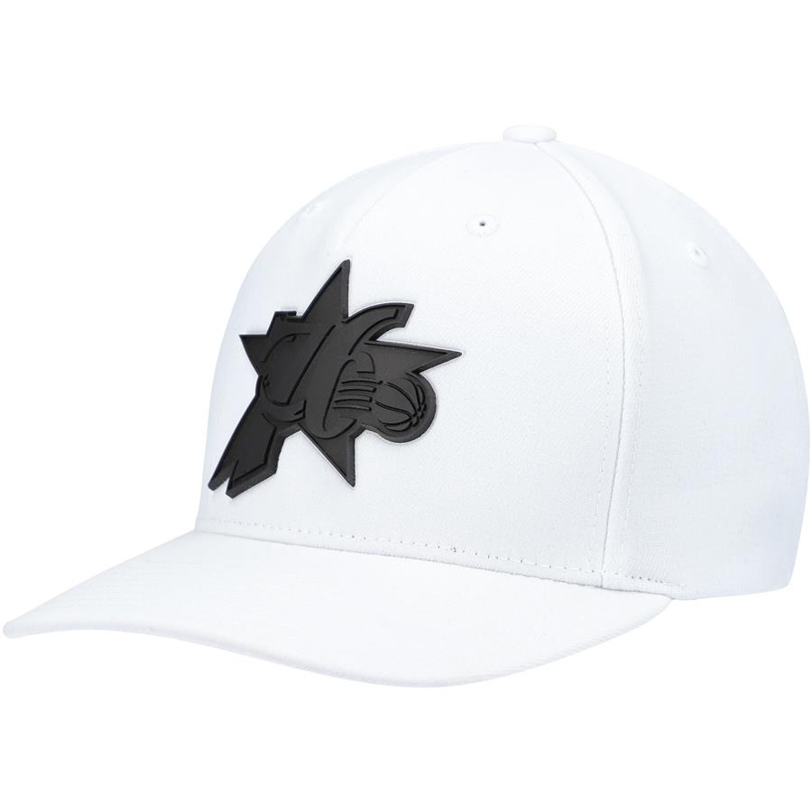 Philadelphia 76ers Mitchell & Ness Hardwood Classics Casper Snapback Hat - White