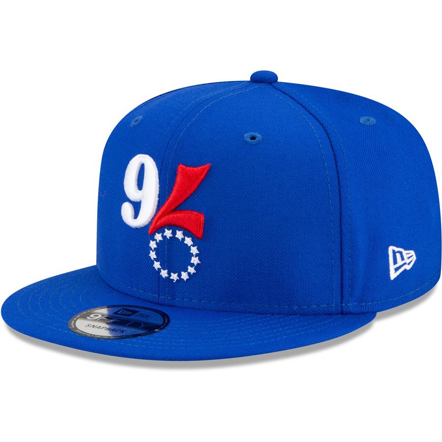 Philadelphia 76ers New Era Upside Down Logo 9FIFTY Snapback Hat - Royal
