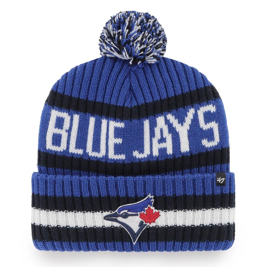 Toronto Blue Jays '47 Bering Cuffed Knit Hat with Pom - Royal