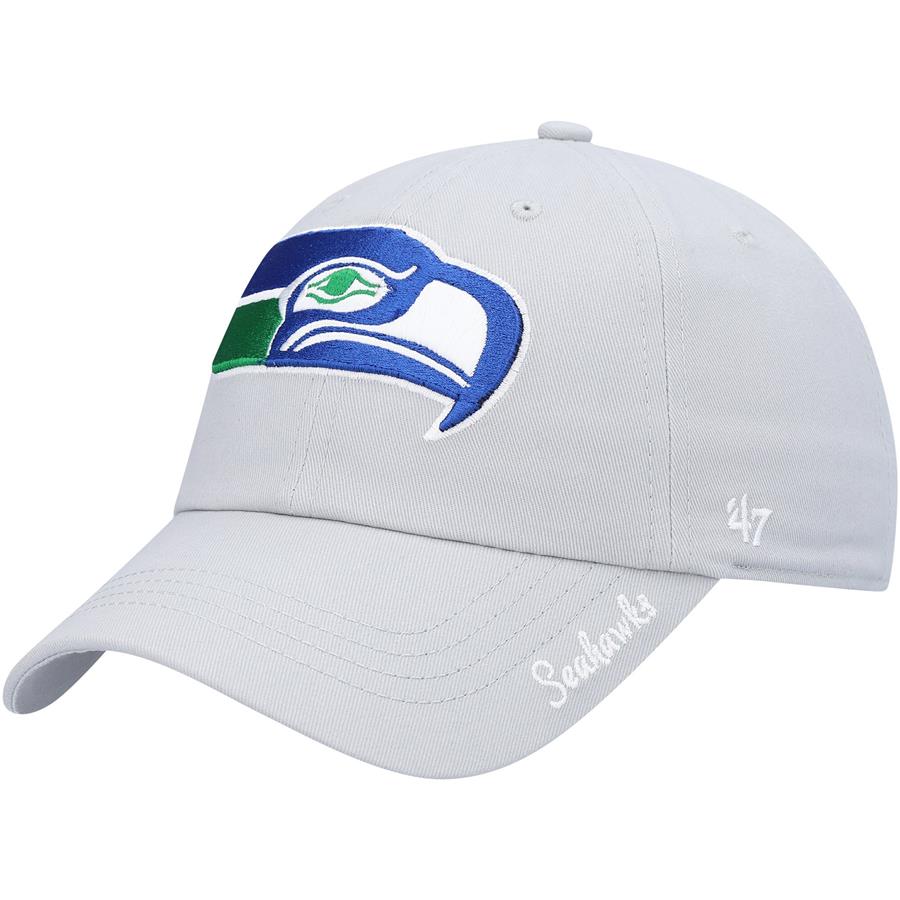 Seattle Seahawks '47 Women's Miata Clean Up Legacy Adjustable Hat - Gray