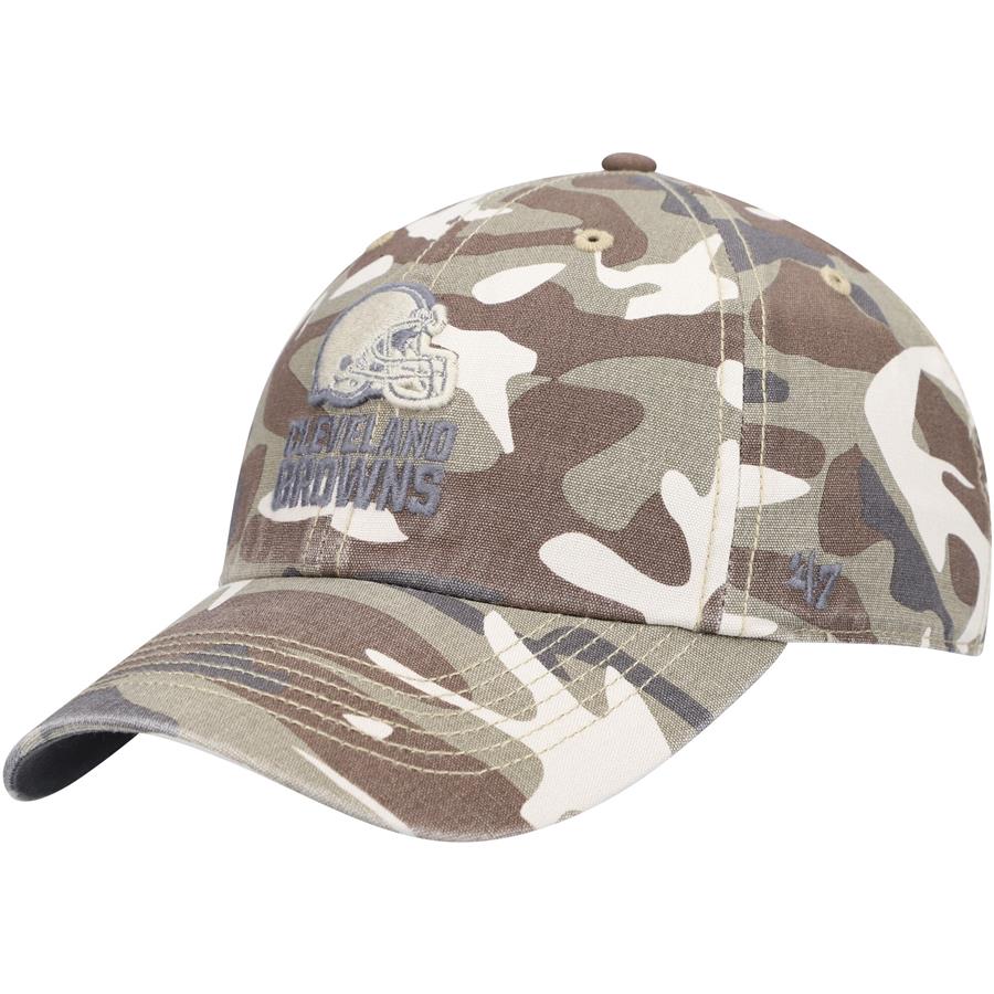 Cleveland Browns '47 Women's Greenville Clean Up Adjustable Hat- Camo